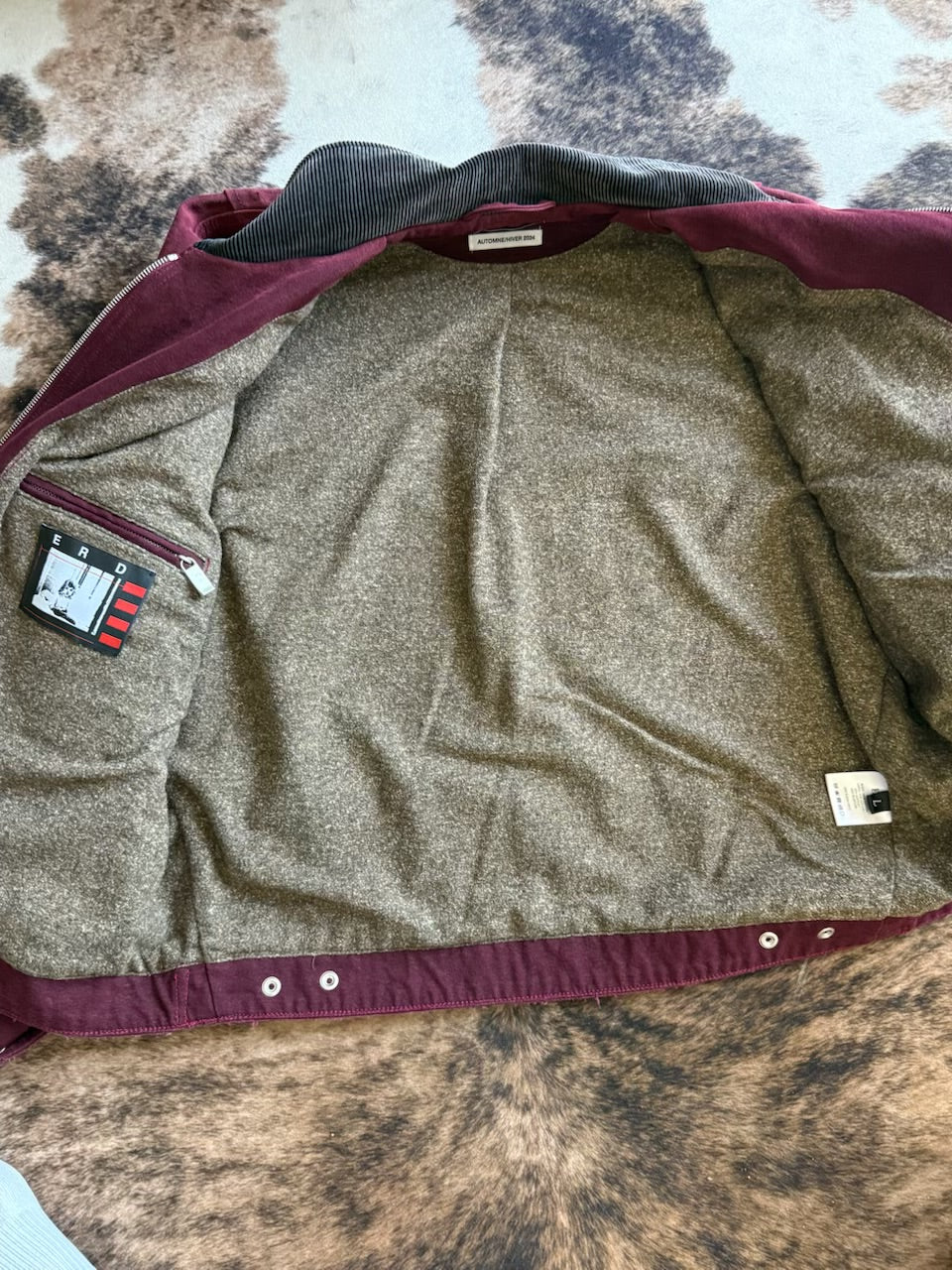 Enfants Riches Deprimes Blanket Lined Work Jacket