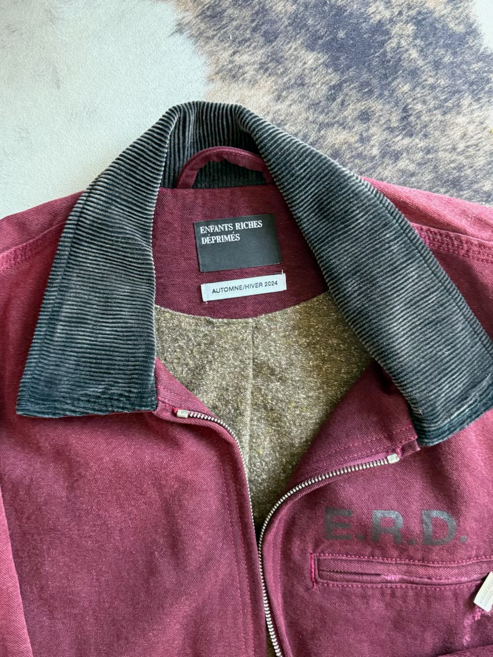Enfants Riches Deprimes Blanket Lined Work Jacket