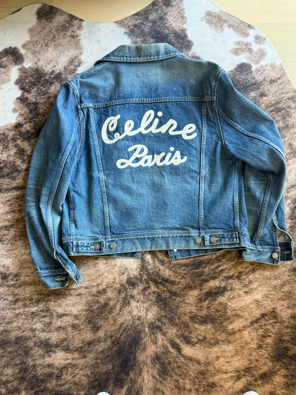 Celine Denim Logo Jacket