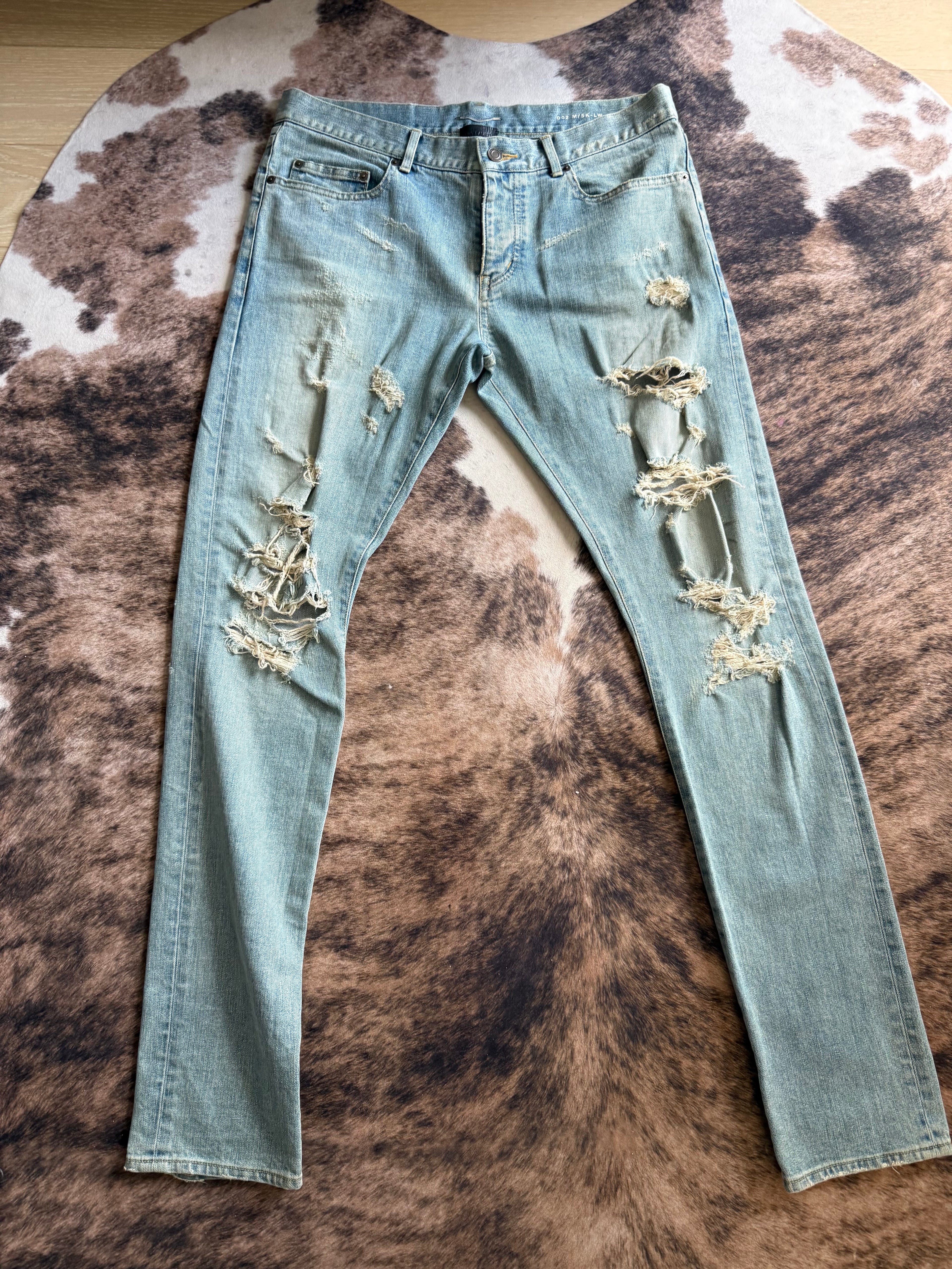 YSL 2014 Crash Denim Hedi Slimane Era