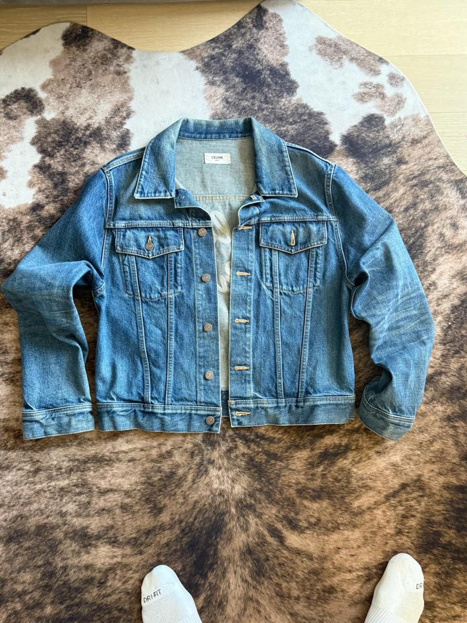 Celine Denim Logo Jacket