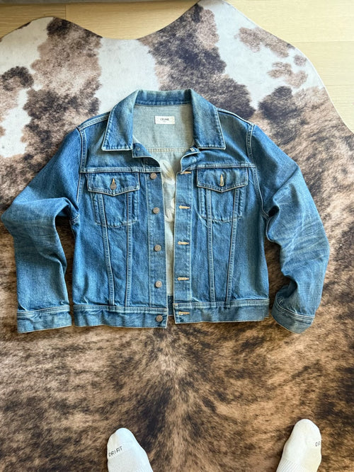 Celine Denim Logo Jacket