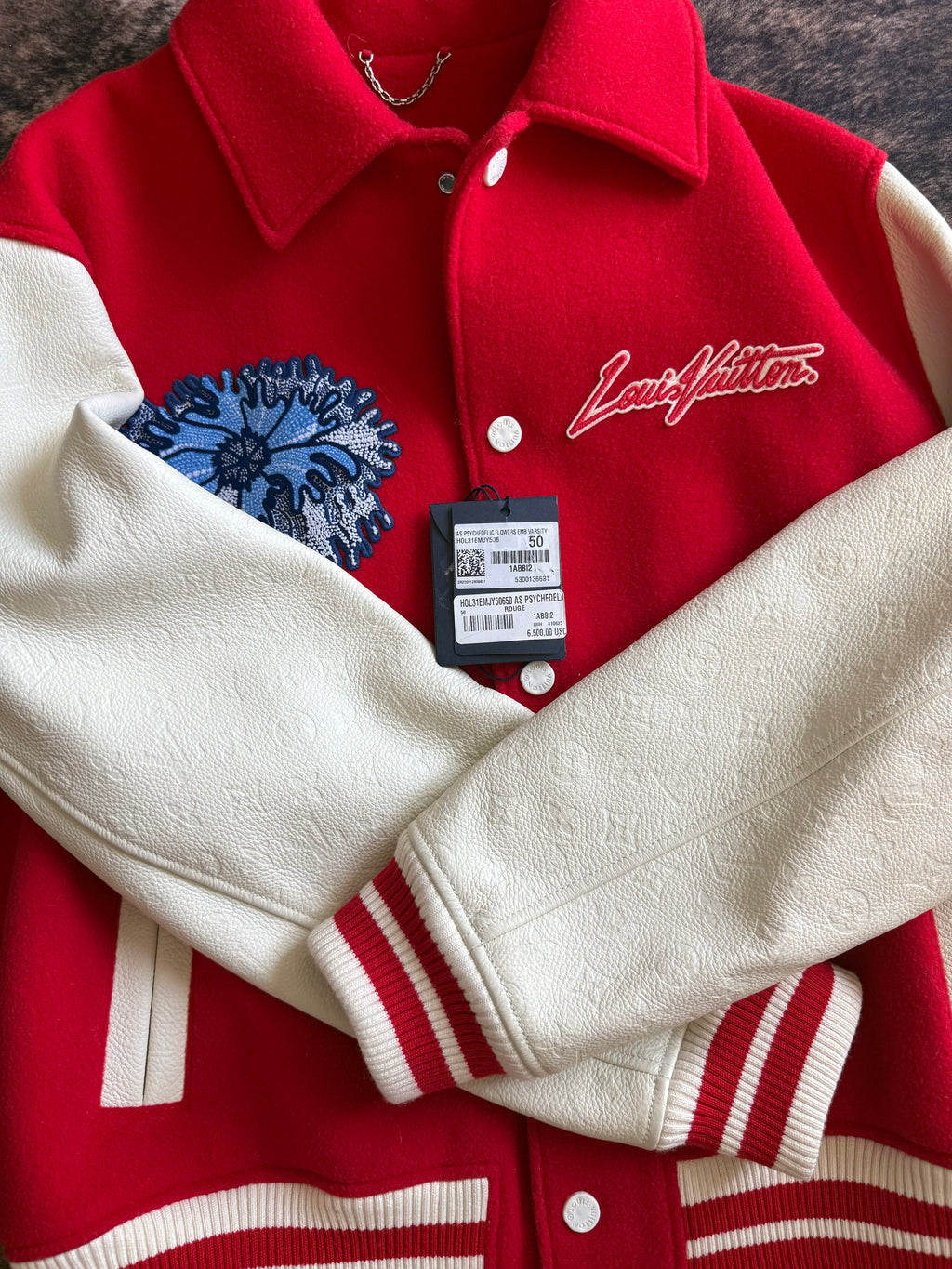 Louis Vuitton x Yayoi Kusama Psychedelic Flower Varsity Jacket