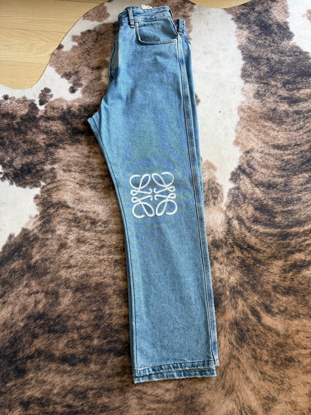 Loewe Anagram Straight-Leg Denim Jeans