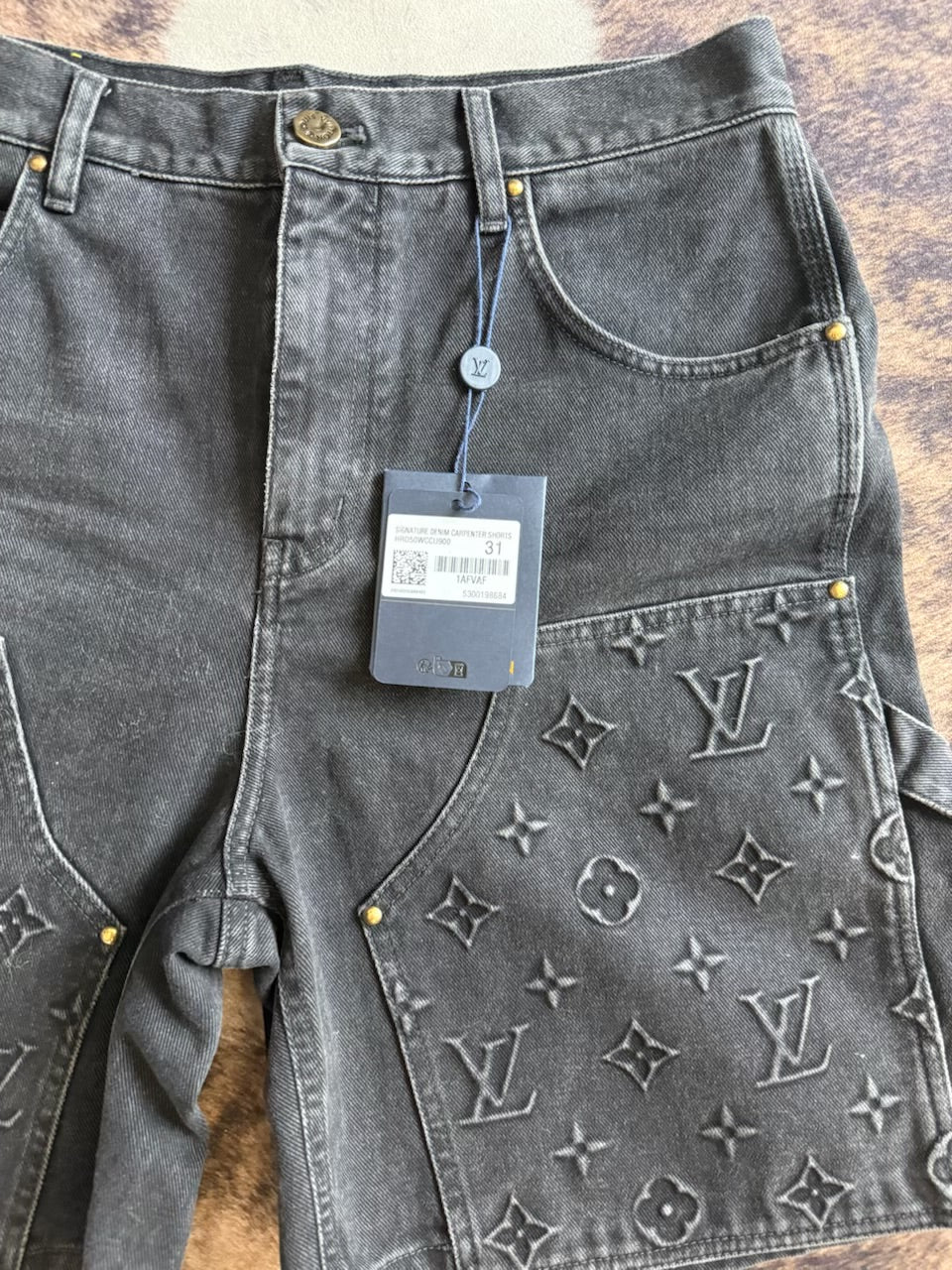 Louis Vuitton Monogram Workwear Denim Shorts
