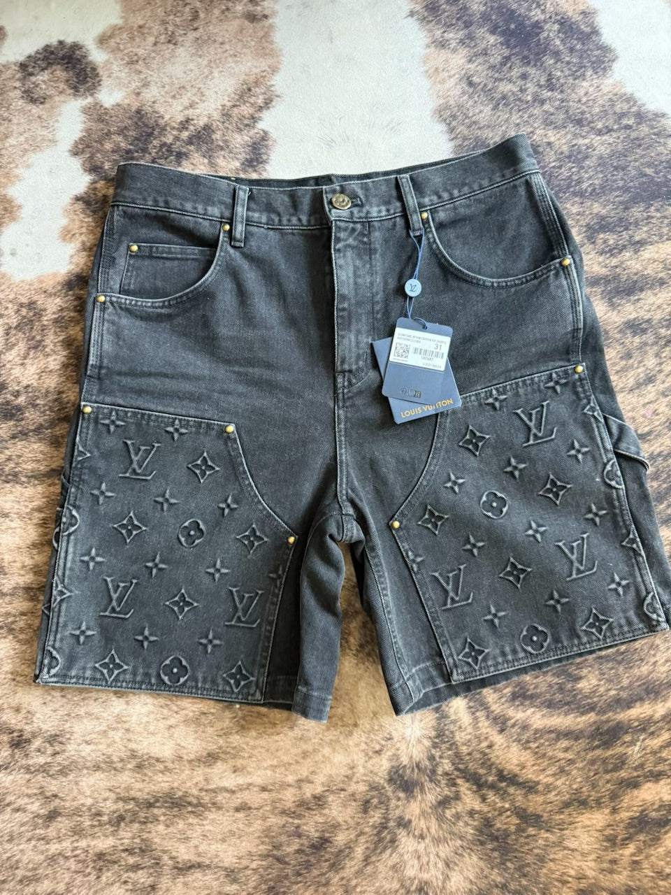Louis Vuitton Monogram Workwear Denim Shorts