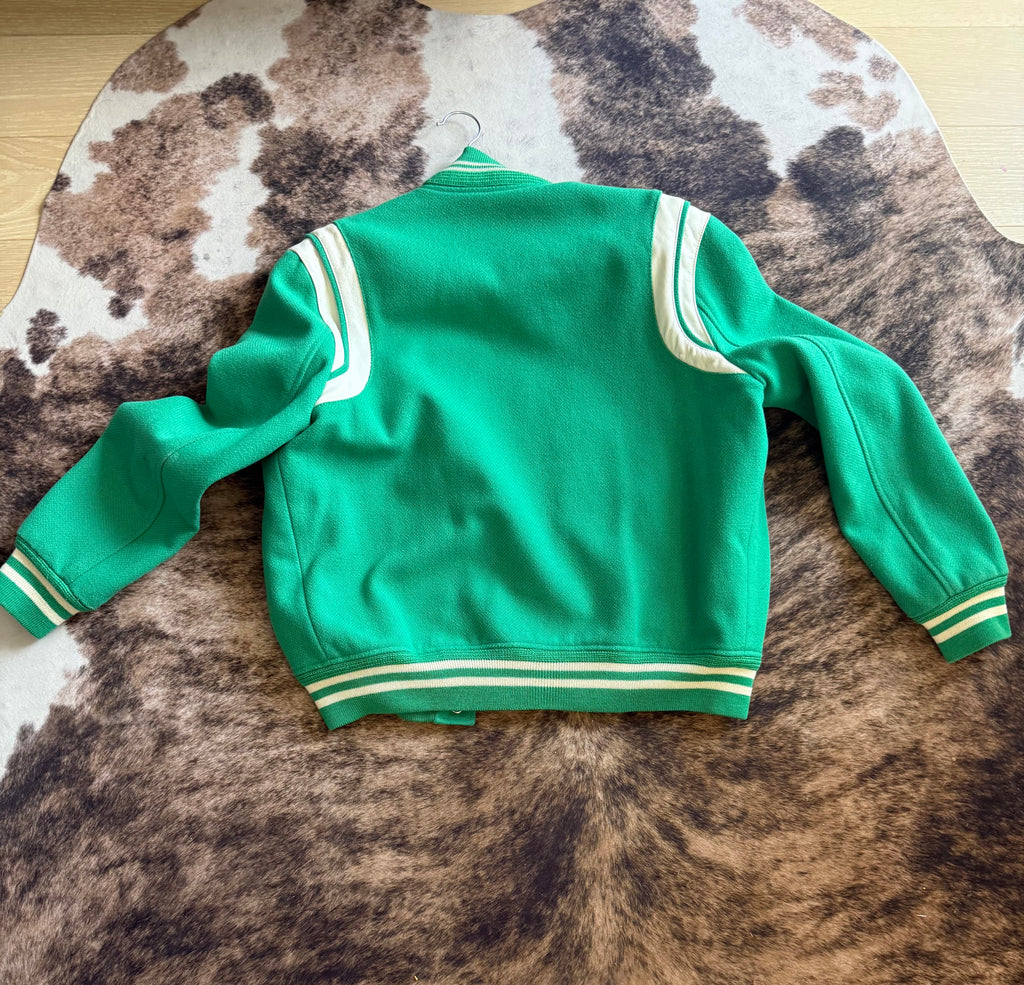 Saint Laurent Green Wool Teddy Jacket