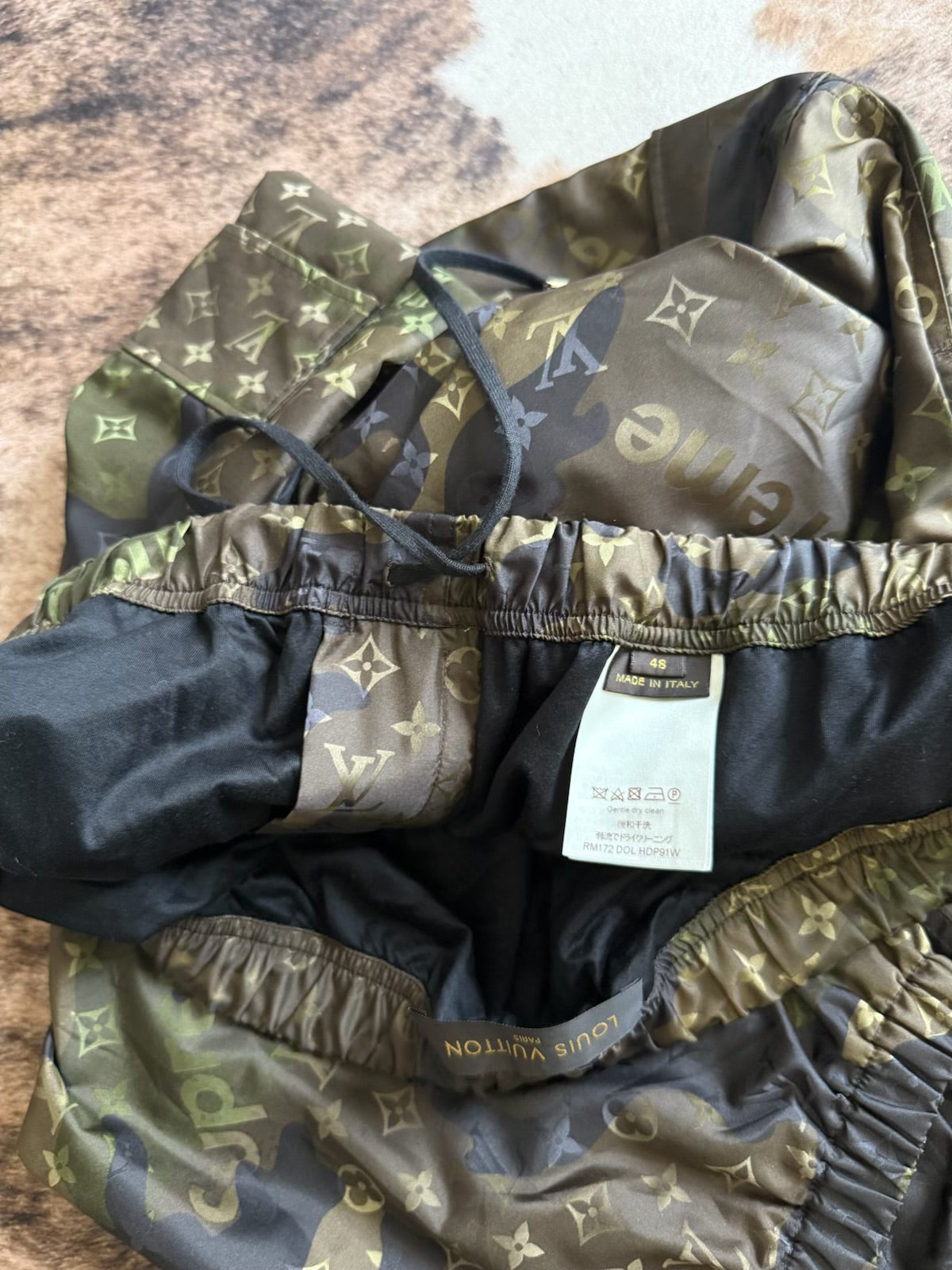 Louis Vuitton Supreme Camouflage Track Pants