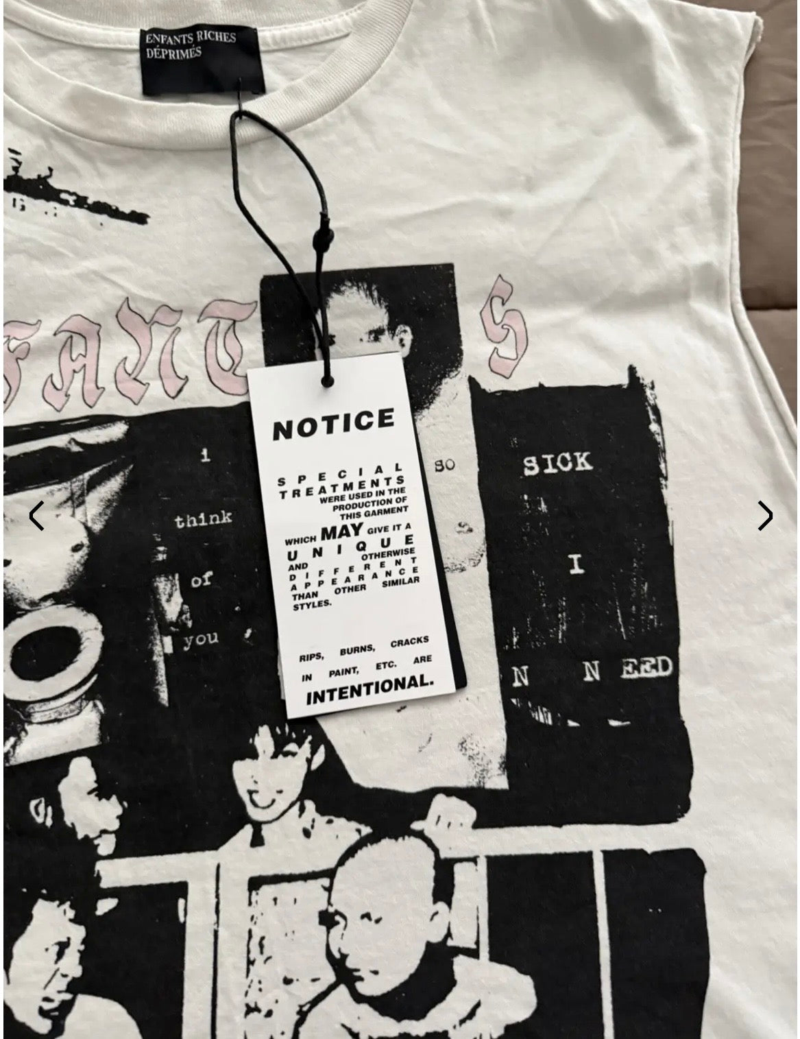 Enfants Riches Deprimes Blokades Cut Off T-Shirt